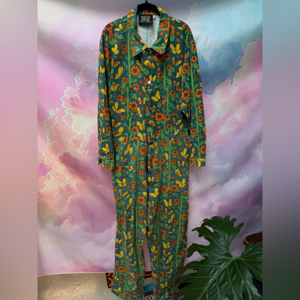 Big Bud Press Long Sleeved Floral Jumpsuit